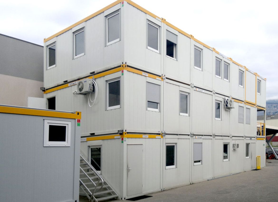 construction modulaire base vie sur chantier